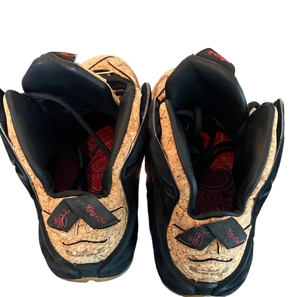 Nike MEN'S LEBRON XII EXT CORK Natural/Black/Metallic Gold SIZE 8.5 - Picture 10 of 10